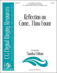 Reflection on Come, Thou Fount Handbell sheet music cover Thumbnail